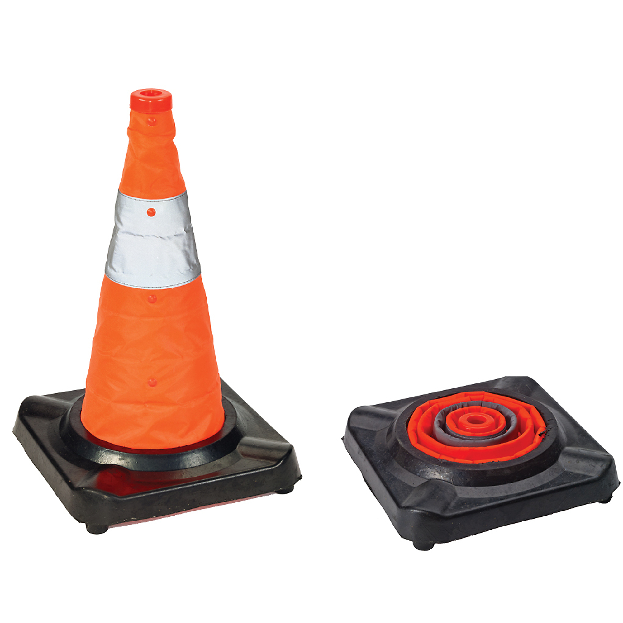 Mutual Industries 17731-0-18 18" Orange Collaps Cone Rubber Base 1Pk